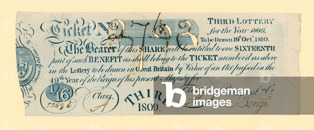 Lottery ticket (engraving)