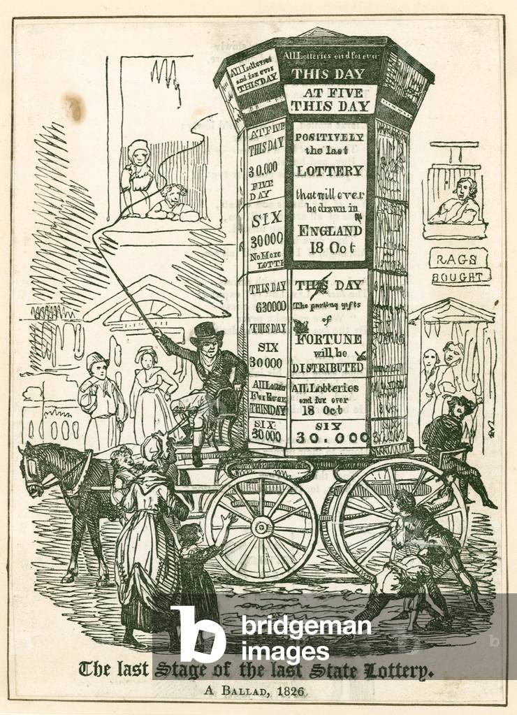 The last stage of the last lottery, a ballad (engraving)