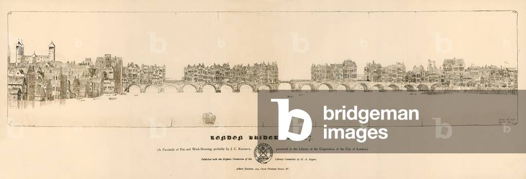 Old London Bridge, 1627 (engraving)