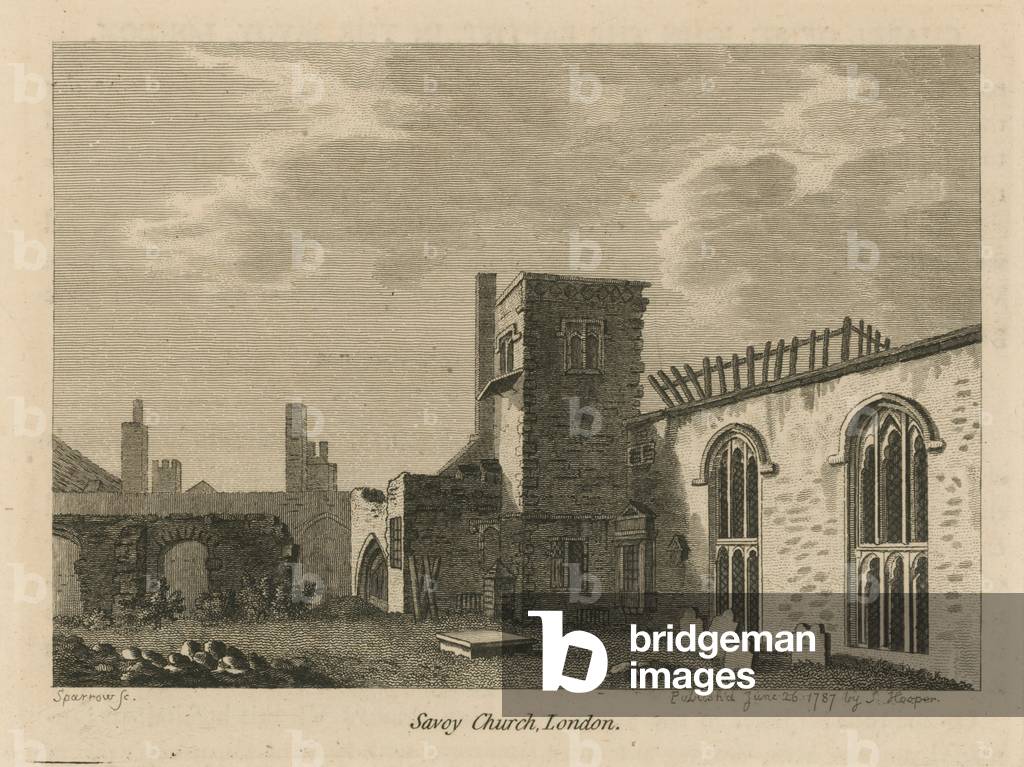 The Chapel of St John The Baptist in the Savoy (engraving)