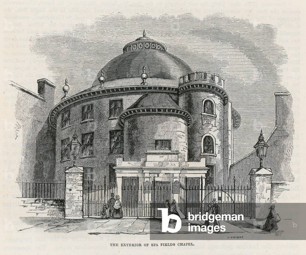 Spa Fields Chapel, Clerkenwell (engraving)