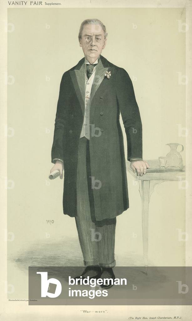 The Right Honourable Joseph Chamberlain (colour litho)