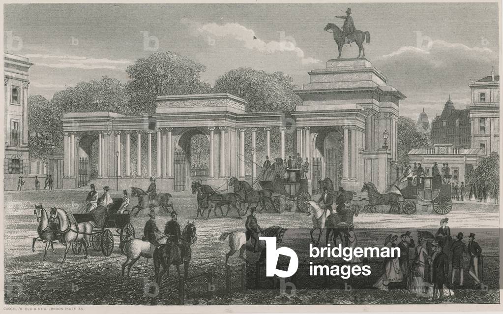 Triumphal Arch, Hyde Park Corner, London (engraving)