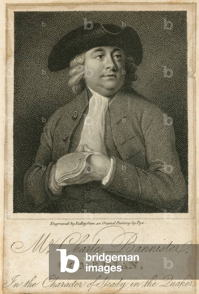 Mr Charles Bannister, comedian (engraving)