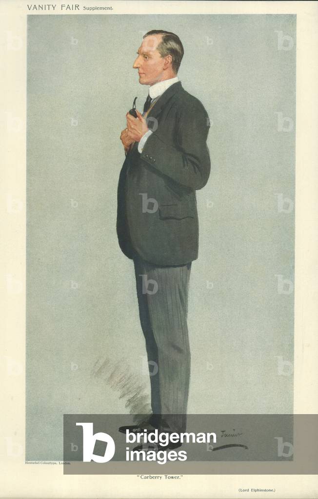 The Right Hon Lord Elphinstone (colour litho)