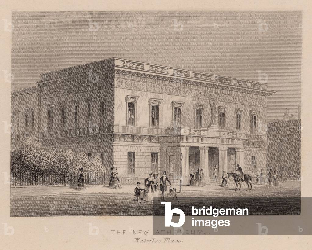 The New Atheneum, Waterloo Place (engraving)