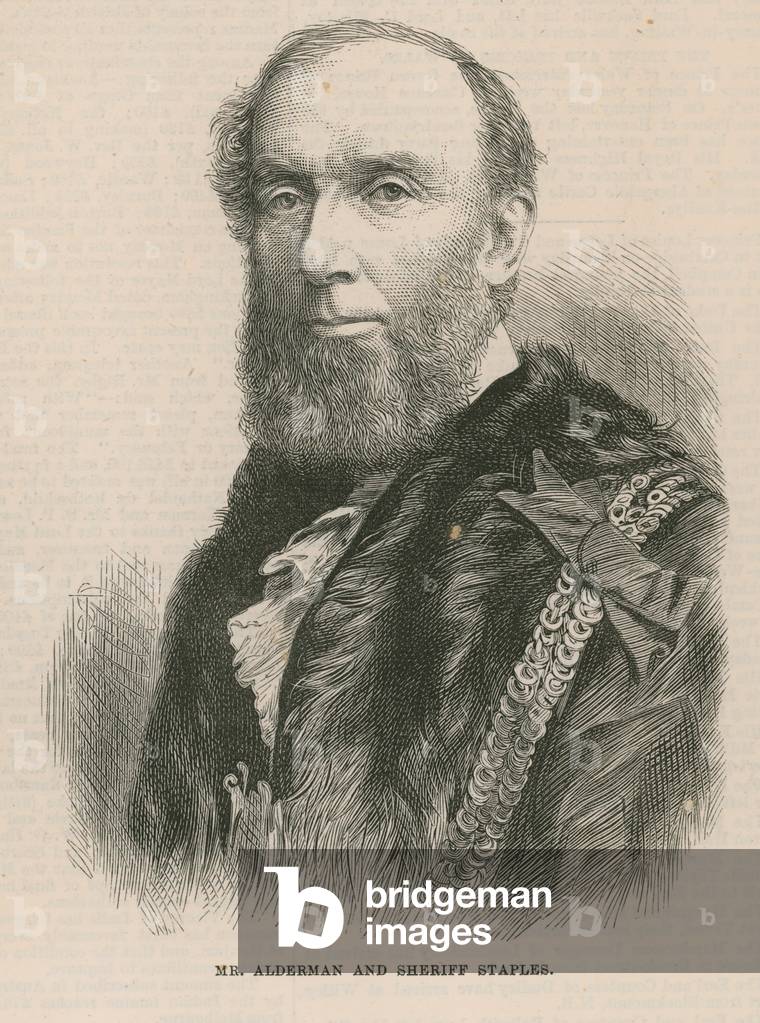 Mr Alderman and Sheriff Staples (engraving)