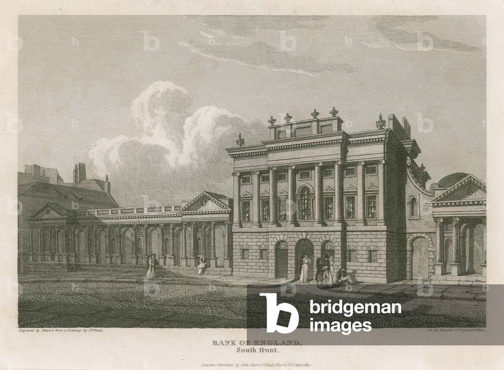 Bank of England, West Wing added (engraving)