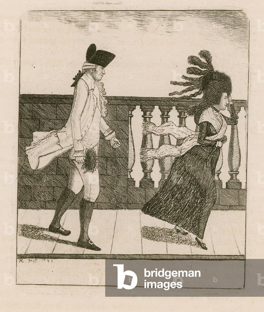 Dr Graham, Pall Mall, London (engraving)