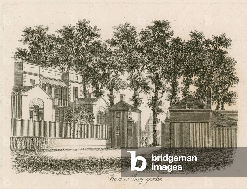 Whitehall Court or Yard, Vanbrugh House, demolished 1898 (engraving)