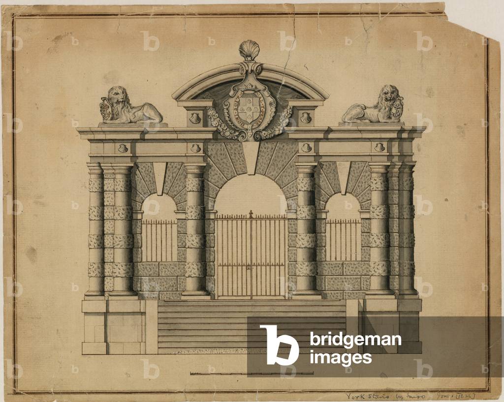York Stairs by Inigo Jones, c 1626 (engraving)