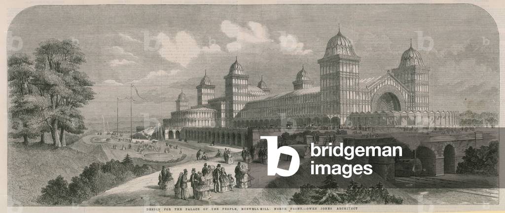 Design of the Palace of the People (engraving)