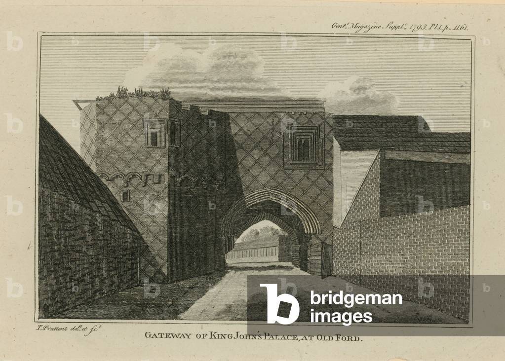 Gateway of King John's Palace (engraving)