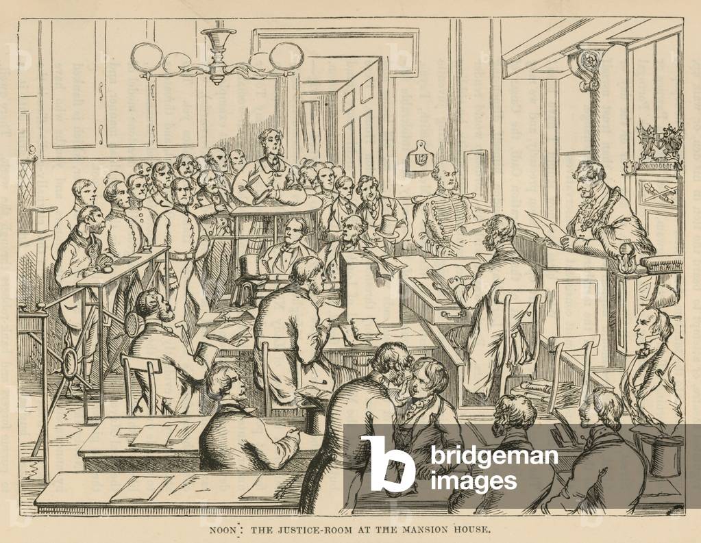 The Justice Room at the Mansion House (engraving)