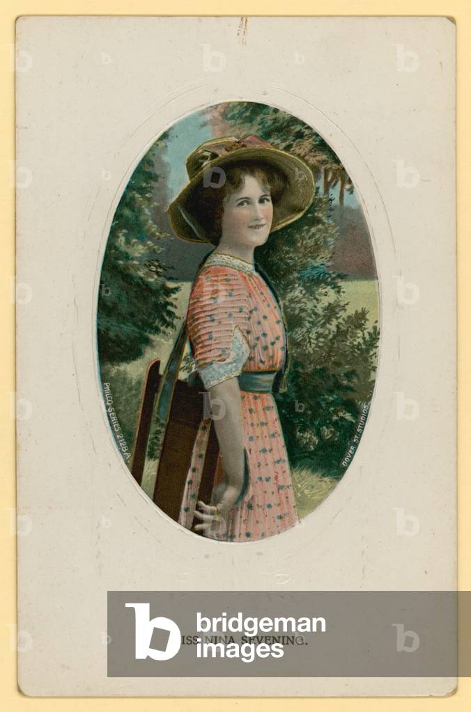 Miss Nina Sevening, actress (colour litho)