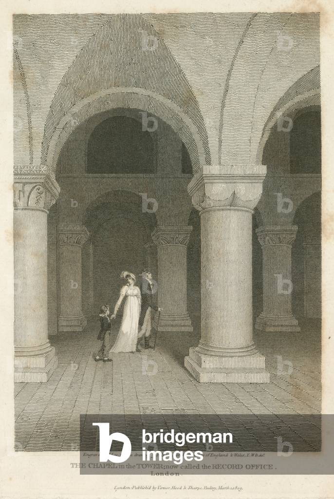The Chapel of the Tower, now called the Record Office (engraving)