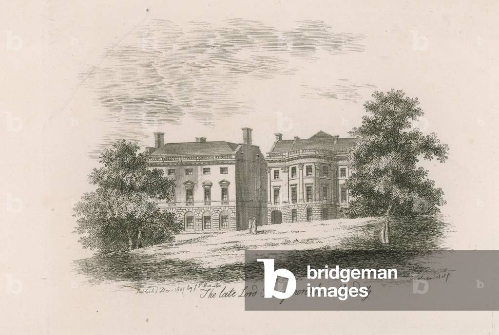 The late Lord Barrymore's house, Piccadilly, London (engraving)