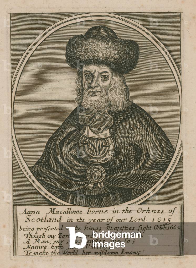 Aana Macallame of the Orkney Islands (engraving)