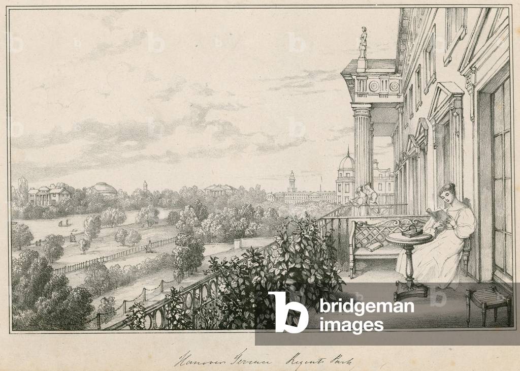 Hannover Terrace, Regent's Park, London (engraving)