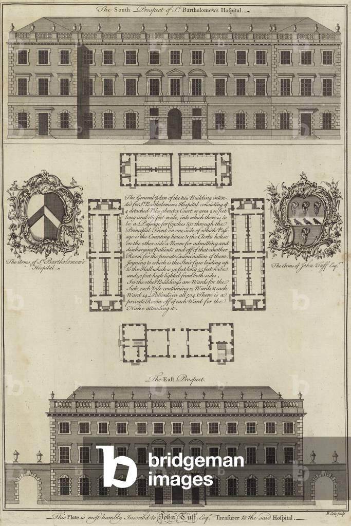 St Bartholomew's Hospital, London (engraving)