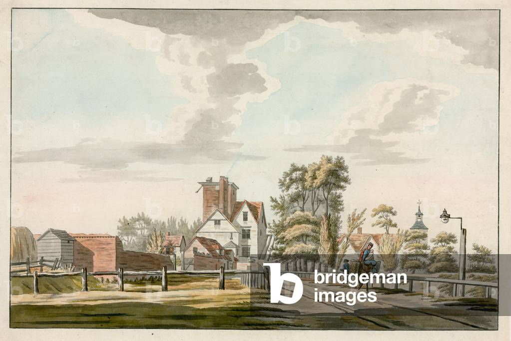 Islington, Cononbury Tower (w/c on paper)