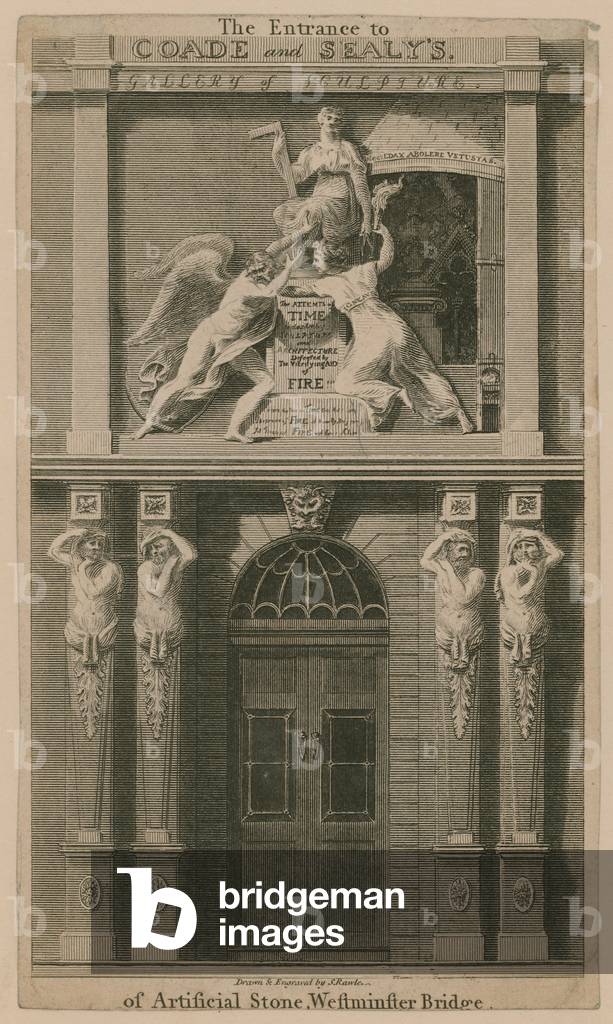 The entrance to Coade and Sealy's (engraving)