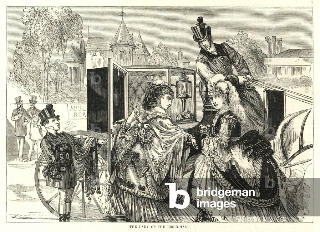 Representative Derby Women: The lady of the brougham (engraving)