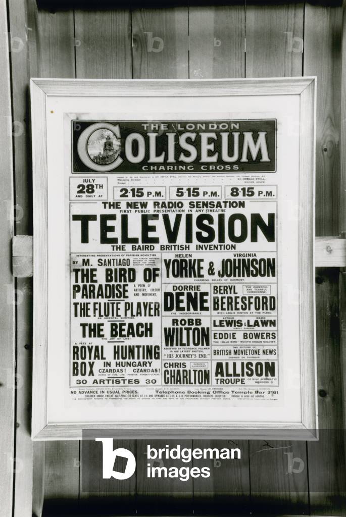 Advert for the new radio sensation: television (photo)
