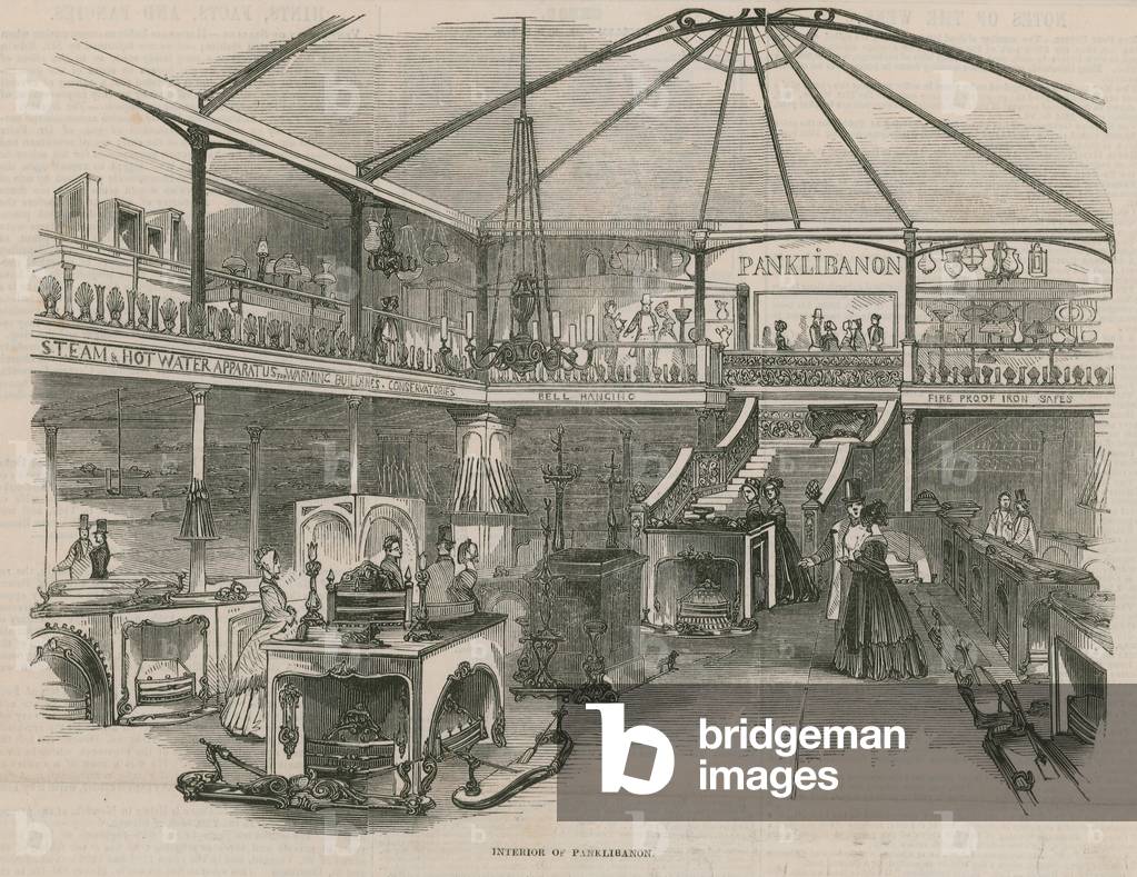 Interior of Panklibanon (engraving)