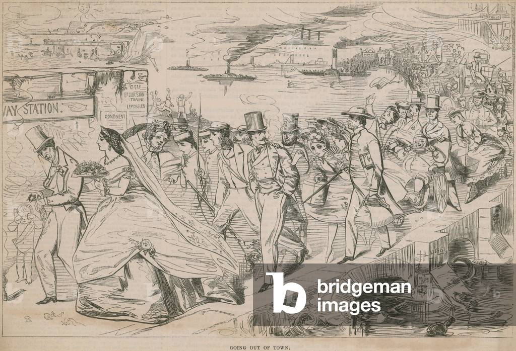 Going out of town (engraving)