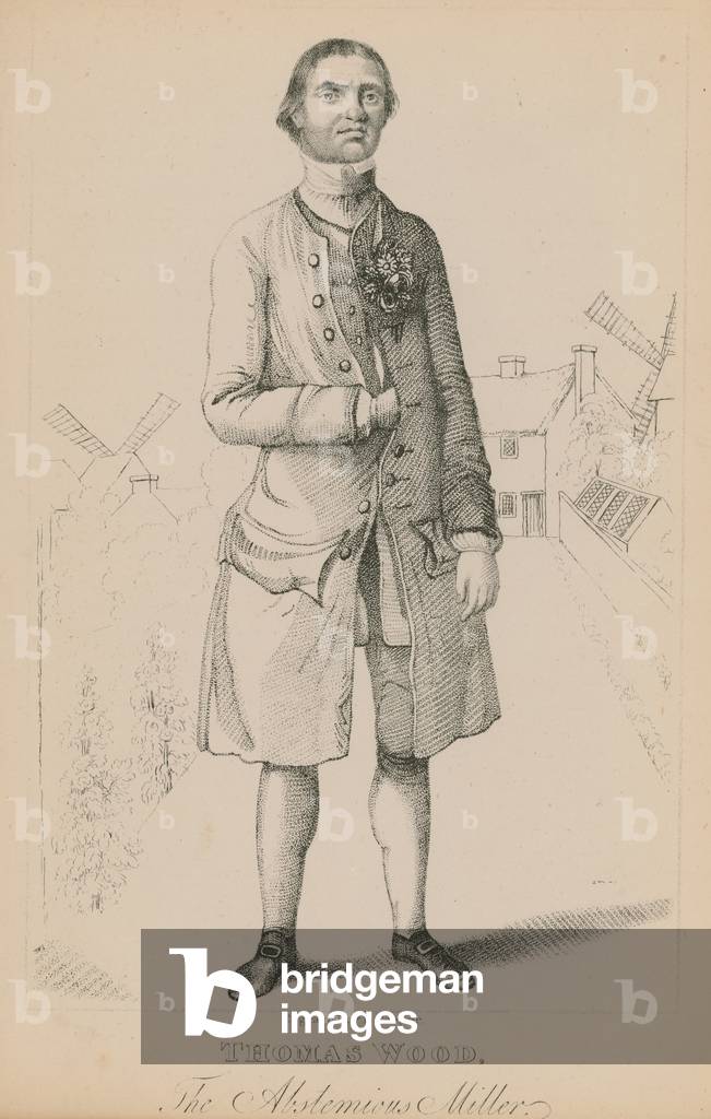 Thomsa Wood, the abstemious miller (engraving)