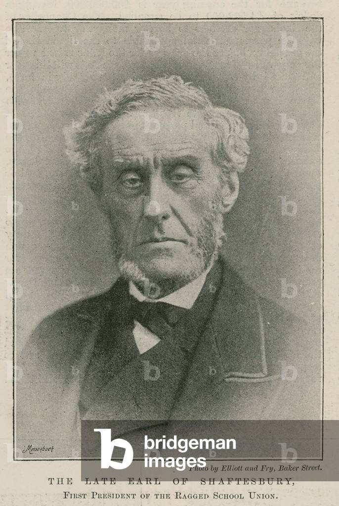 The late Earl of Shaftesbury, first President of the Ragged School Union (photo)