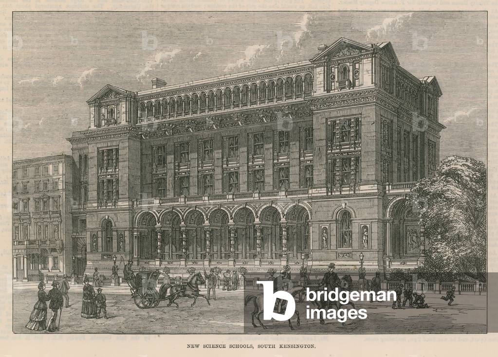 New Science Schools, South Kensington, London (engraving)