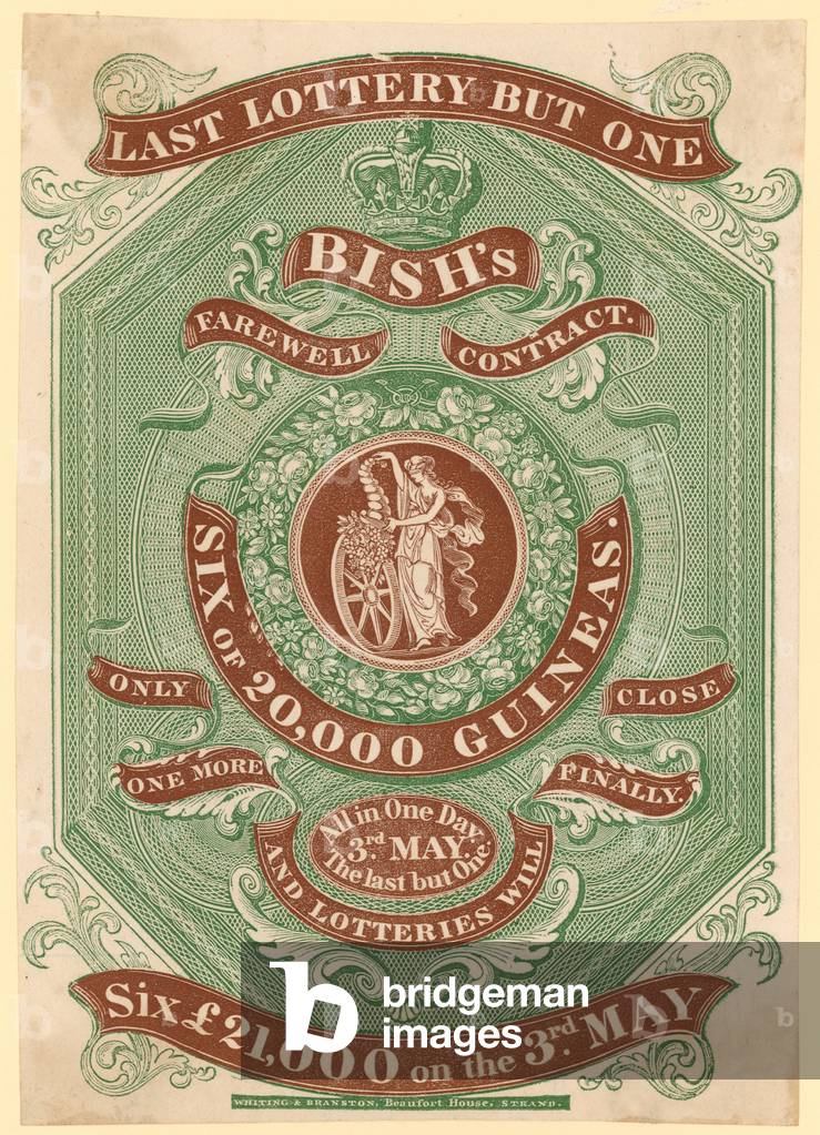 Last lottery but one (engraving)
