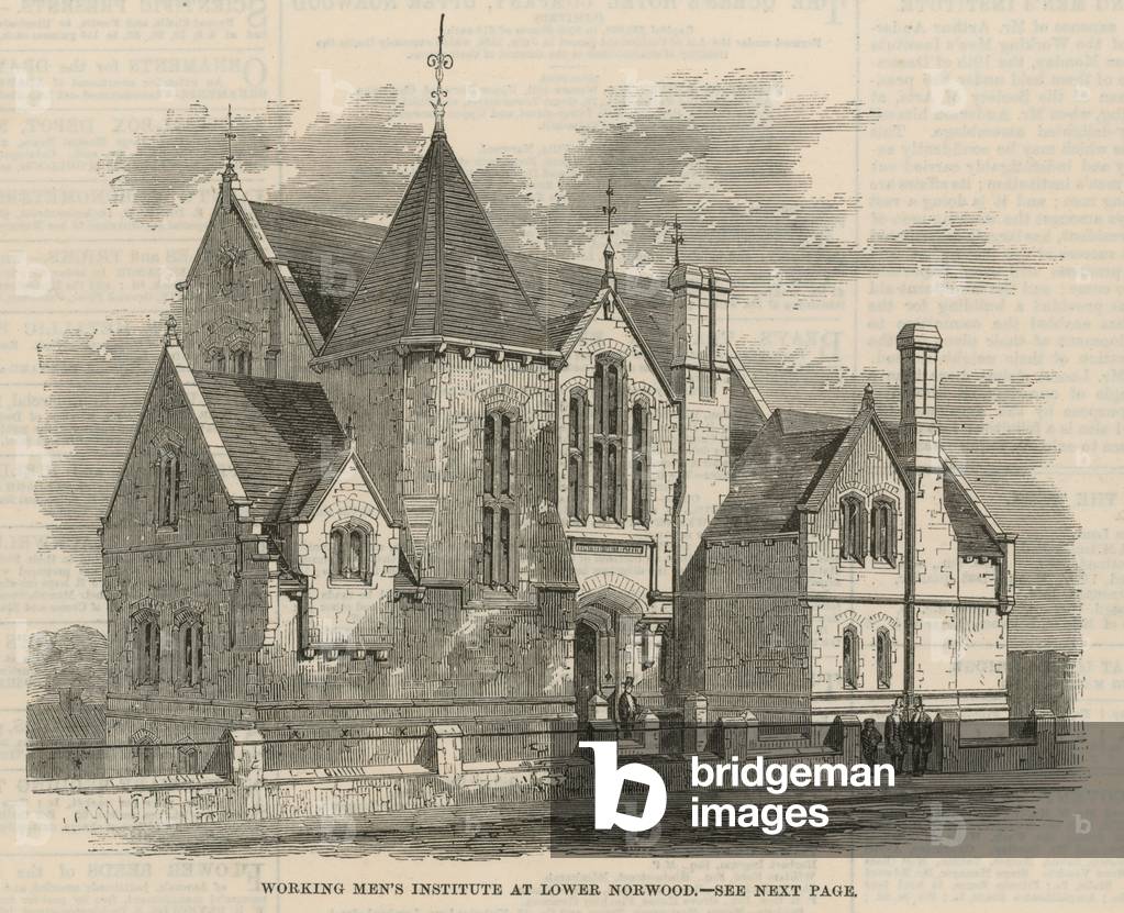 Working Men's Institute at Lower Norwood (engraving)