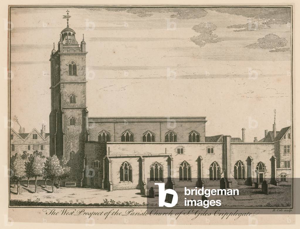 St Giles, Cripplegate, London (engraving)