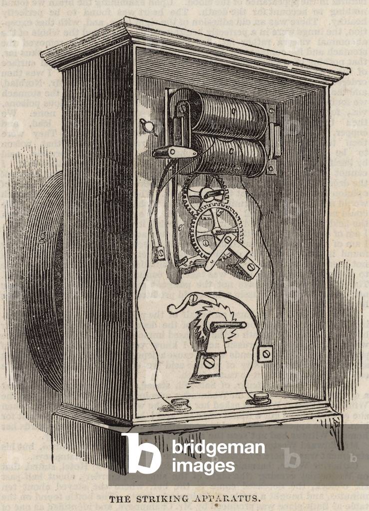 The Great Western Electric Telegraph: The striking apparatus (engraving)