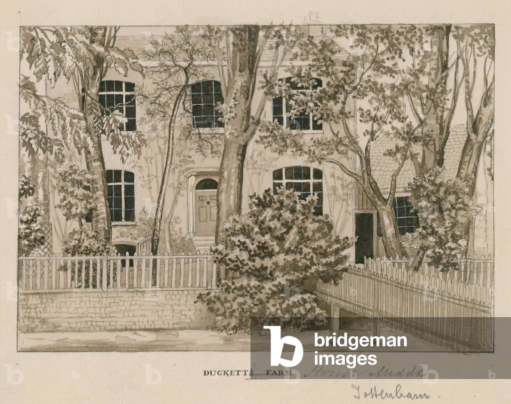 Duckett's Farm House, Tottenham, London (w/c on paper)