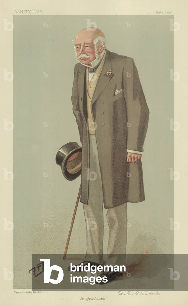 Lieutenant-Colonel Sir George Archibald Leach (colour litho)