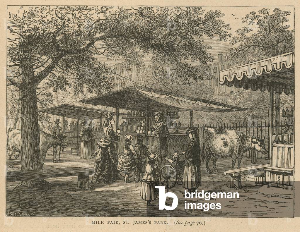 Milk Fair in St James's Park (engraving)