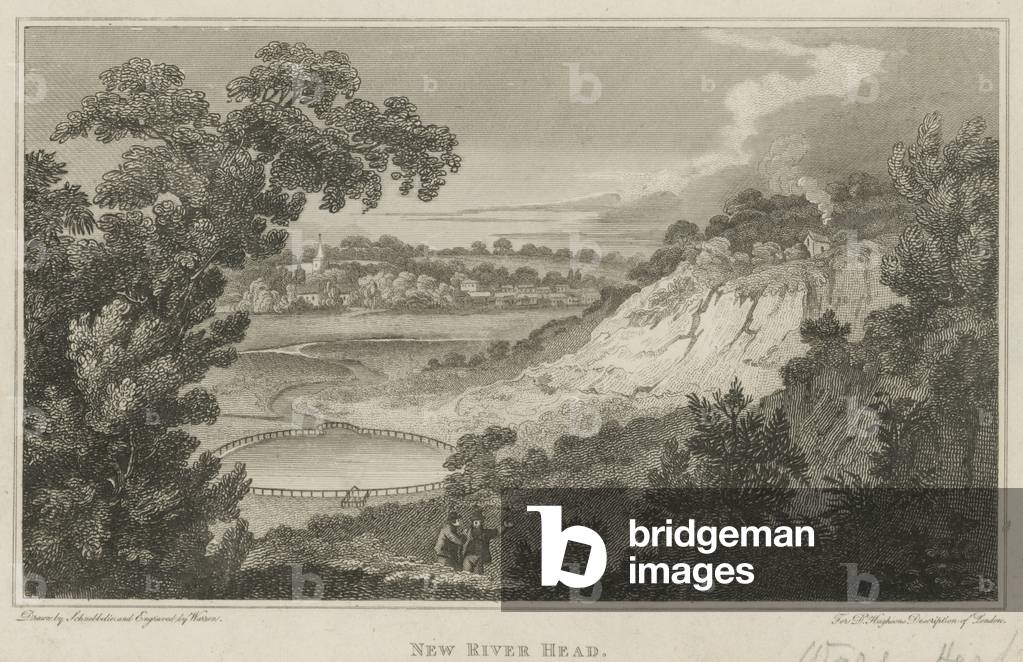 New River Head, Ware, Hertfordshire (engraving)
