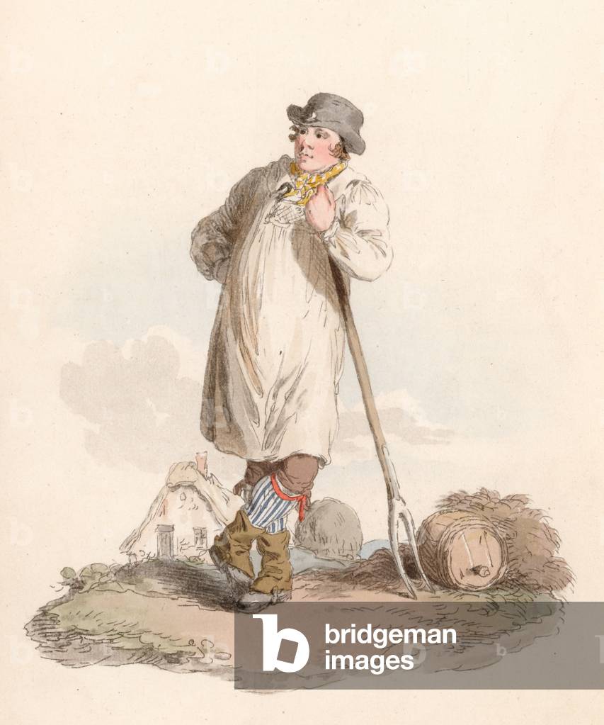 Farmer's Boy (coloured engraving)