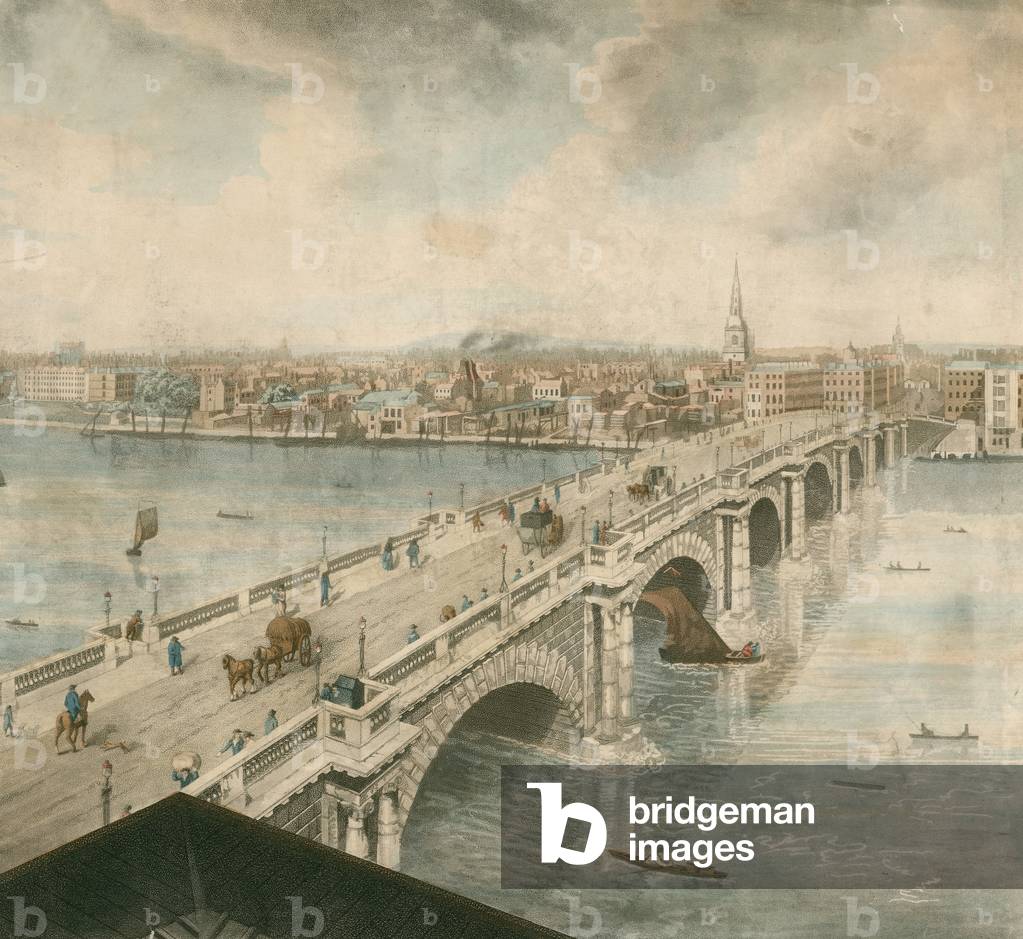 London Bridge (coloured engraving)
