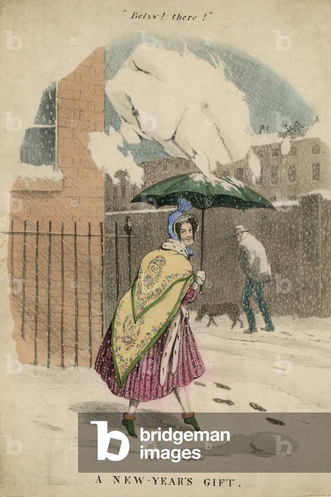 A New Year's Gift (coloured engraving)
