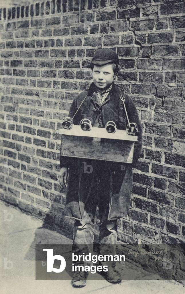 Toy Vendor (b/w photo)