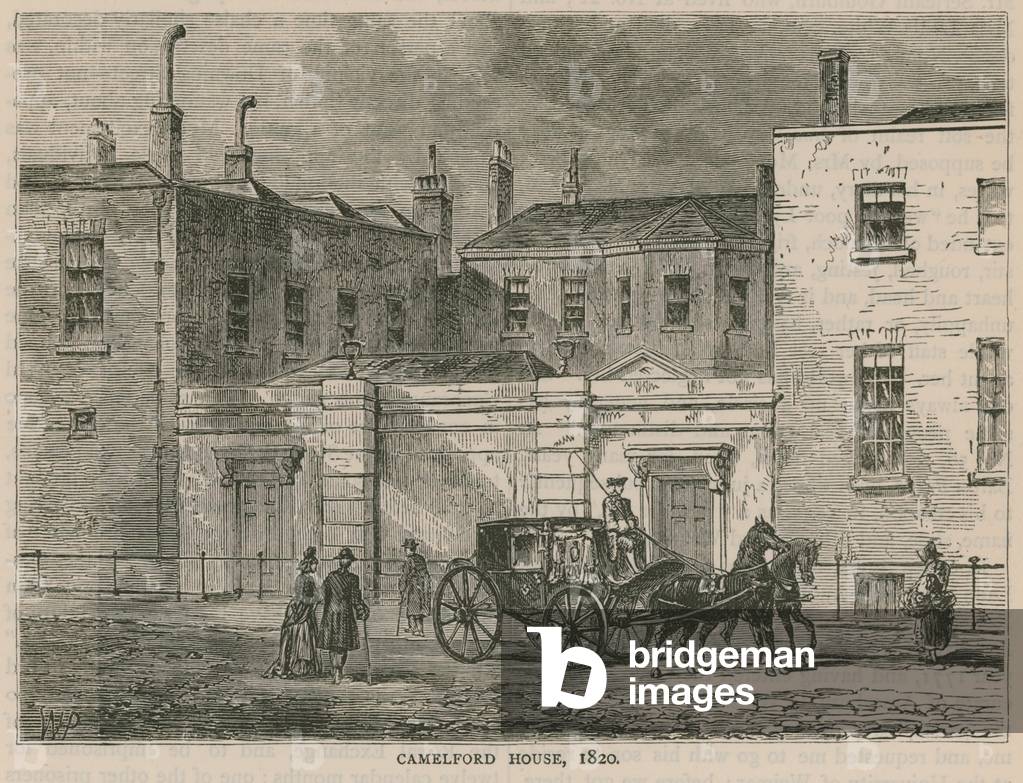 Camelford House, London, 1820 (engraving)