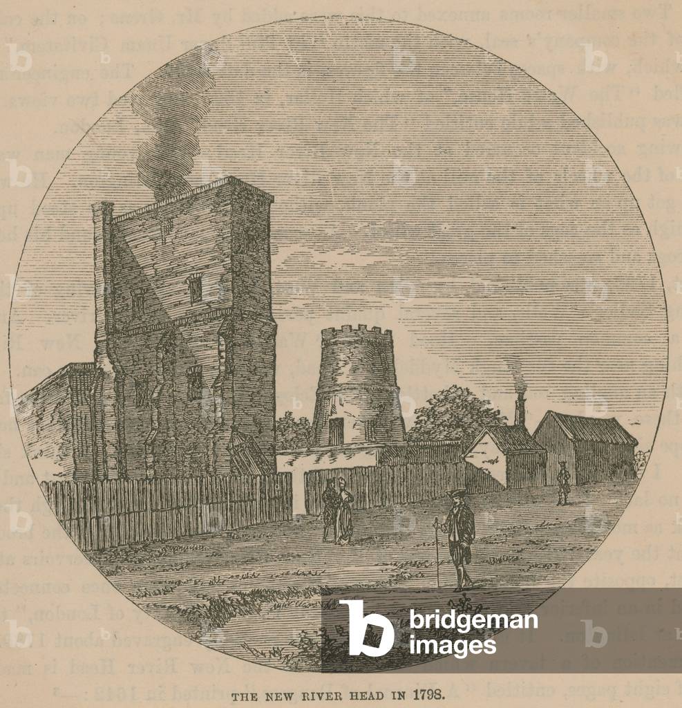 The New River Head in 1798 (engraving)