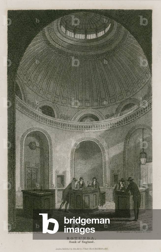 Bank of England, Sir John Soane's Rotunda (engraving)