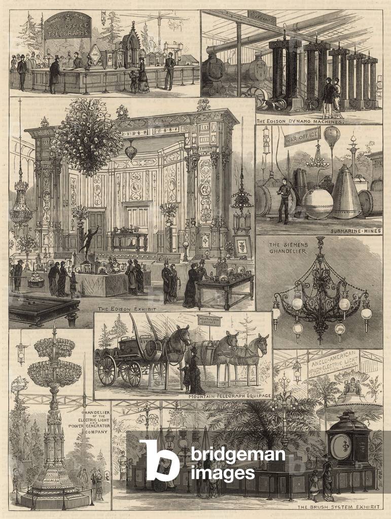 The International Electric Exhibition at the Crystal Palace (engraving)