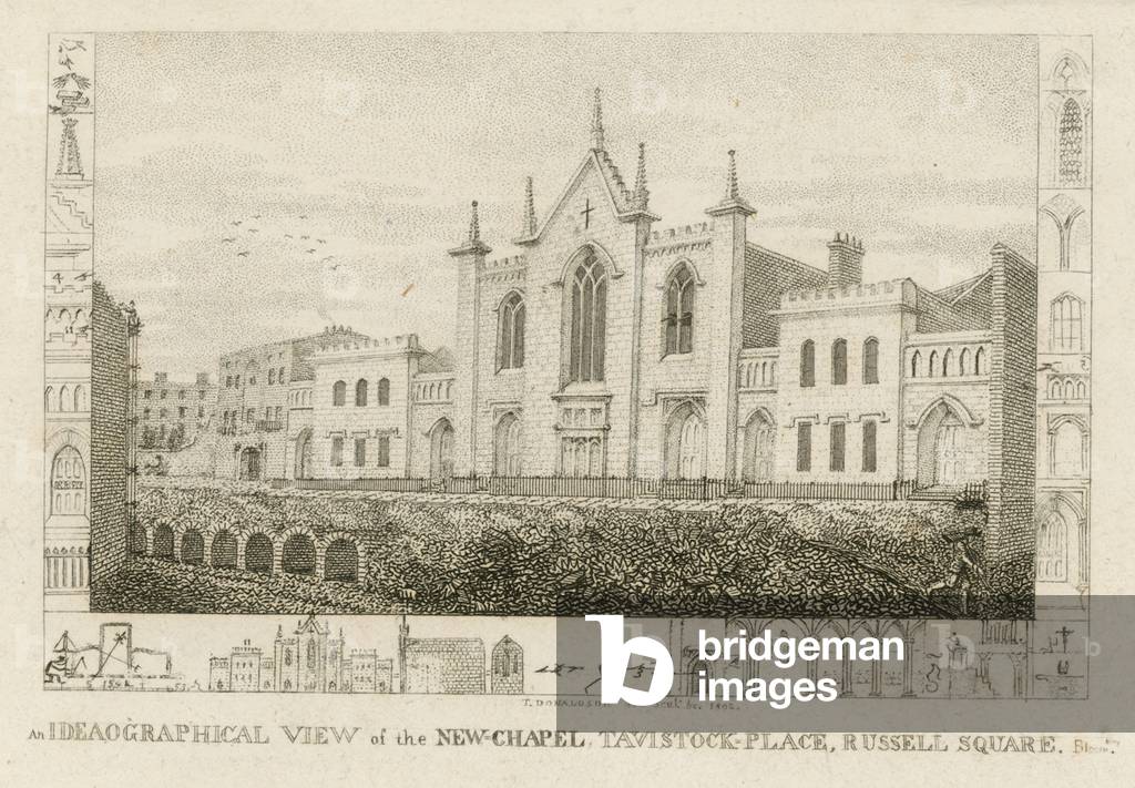 An ideaographical view of the new chapel (engraving)
